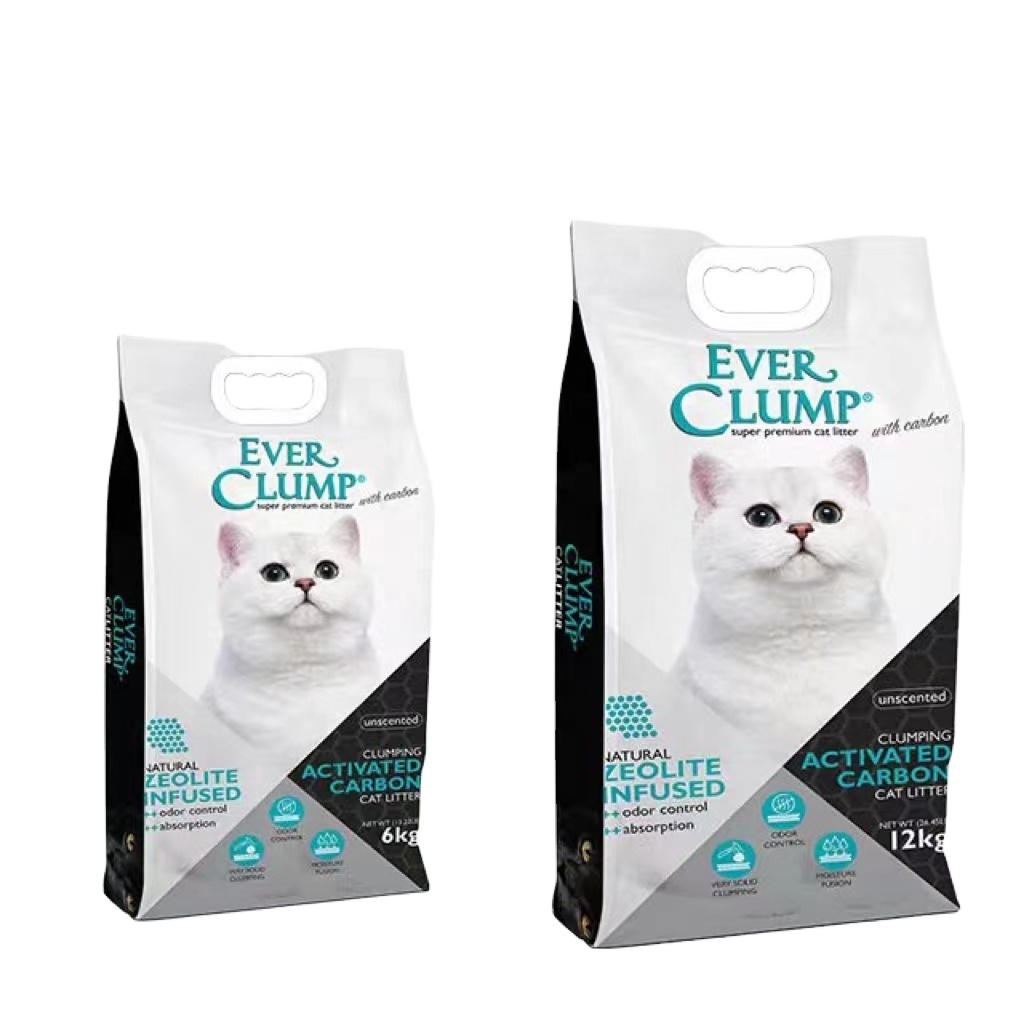 Ever Clump Free Sample Active Carbon Odor Control Bentonite Cat Litter