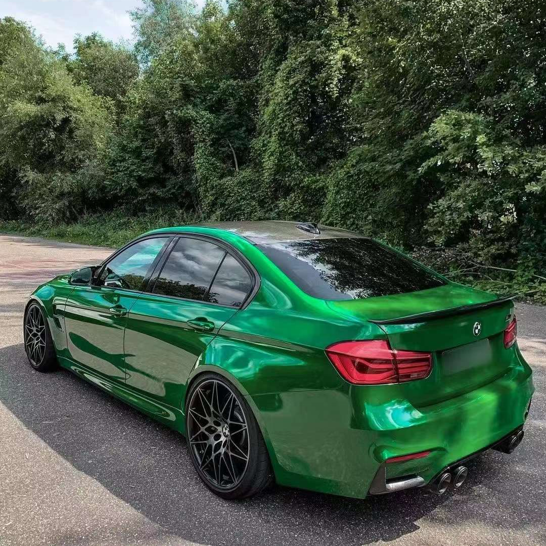 PET Backing Good Quality Hot Sale Wholesale Glossy Metallic Green Car Vinyl Wrap Color