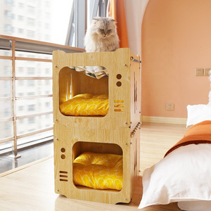 Cat Furniture House Handmade Carriers Small Animal Cabinet Houses Pet Cat Beds