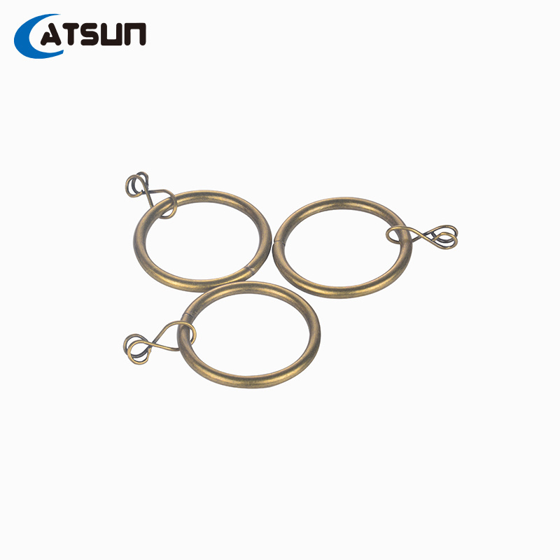 Metal Curtain Rings with Clips Drapery Clips Hooks Decorative Curtain Rod Clips Hangers