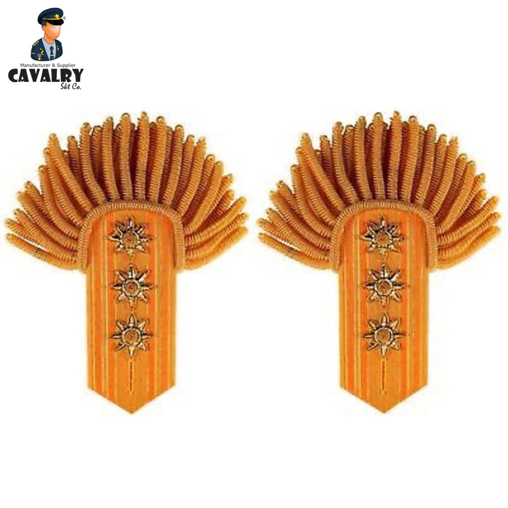 Uniform Shoulder Boards Best Quality Wholesale Ceremonial Shoulder Boards For New Uniform By CAVALRY SKT COMPANY