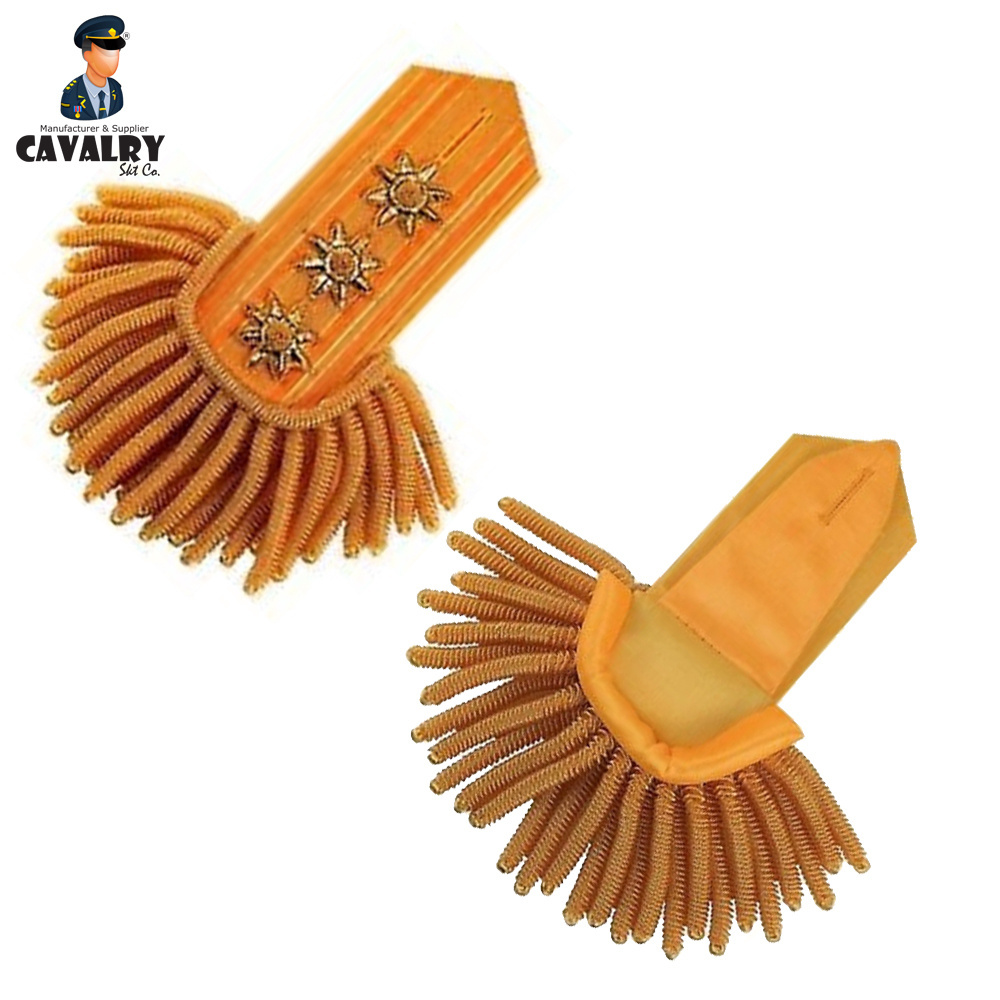 Uniform Shoulder Boards Best Quality Wholesale Ceremonial Shoulder Boards For New Uniform By CAVALRY SKT COMPANY