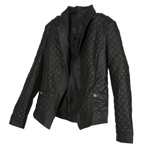 PU Leather Jacket New Arrival Large Size Coat With Pocket Black Faux Original A Leather Jacket