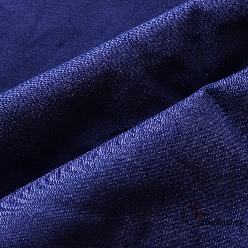 White PU Coated Navy Blue Dyed Micro fiber Twill Polyester Peach Skin Fabric/Cloth