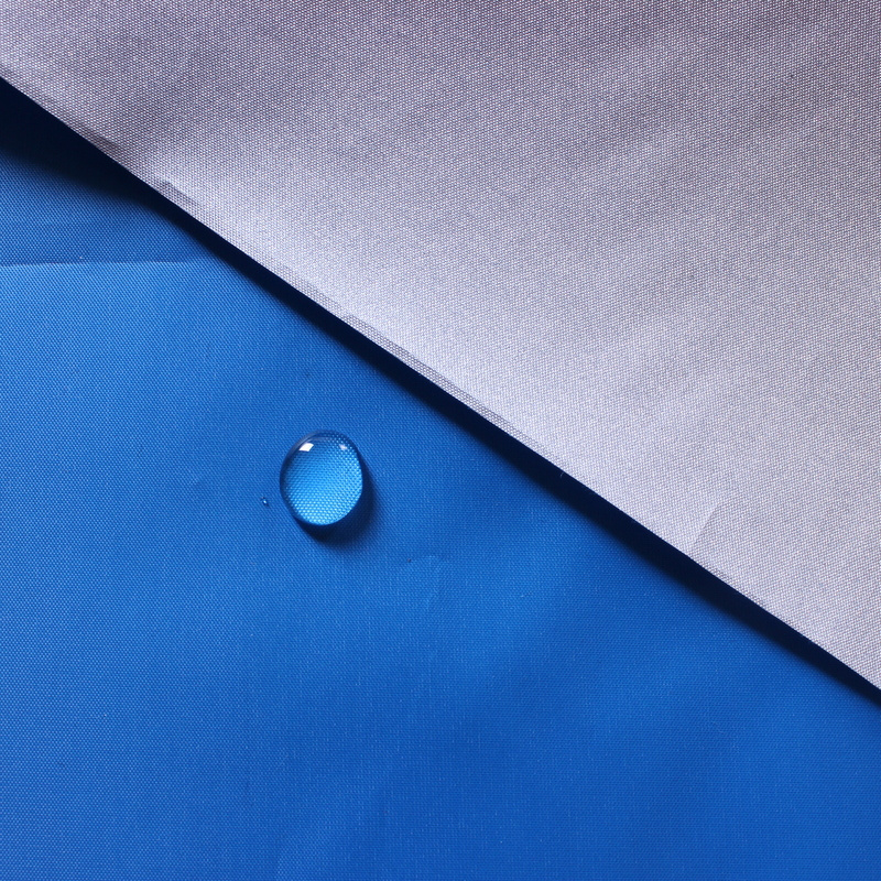 Royal blue Silver coated at the back Water Repellent Polyester Taffeta for car cover umbrella