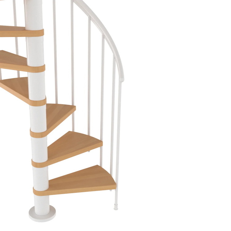 High quality villa use spiral stair high end design galvanized steel folding stair good price