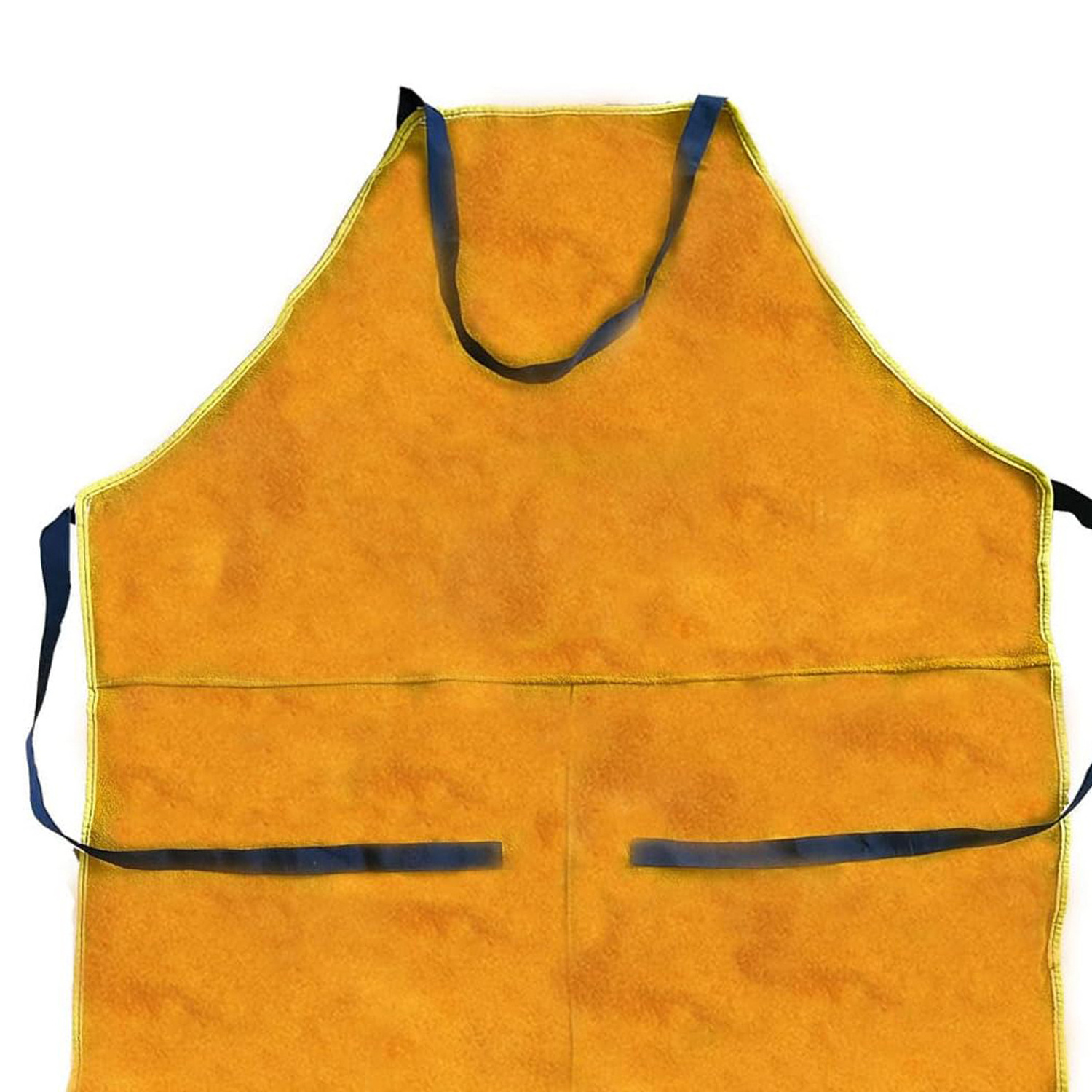 2024 New High Quality Cowhide Leather Welding Welders Aprons Work Safety Apron With Pockets Fire Proof Welding Apron