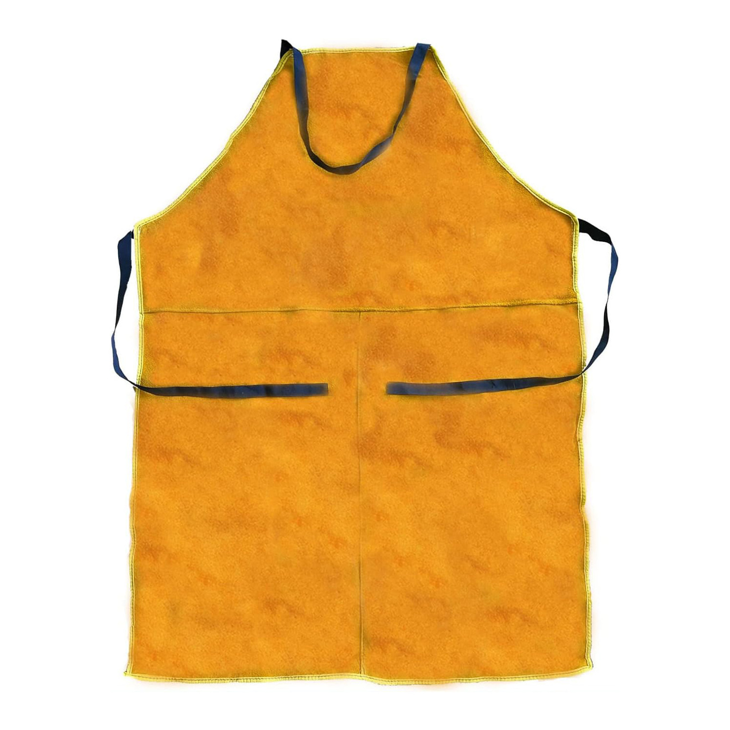 2024 New High Quality Cowhide Leather Welding Welders Aprons Work Safety Apron With Pockets Fire Proof Welding Apron