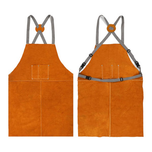 2024 New Top Quality Leather Safety Apron Leather Welding Apron For Welding Protection Safety Working Wear