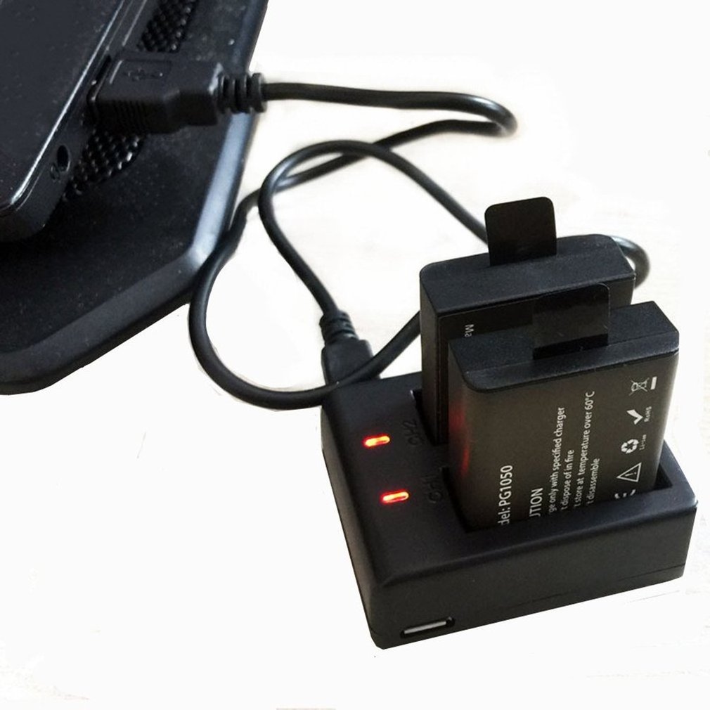 Dual Port Battery Charger for EKEN/SJCAM/Akaso Action Camera Accessories