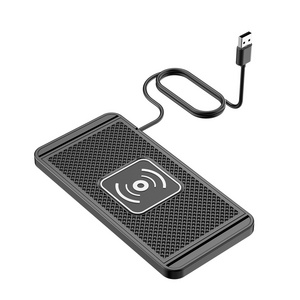 15W Wireless 2 in 1 Quick Charging Mat Home Car Mobile Chargers Pad Charger Adapter Stand Holder