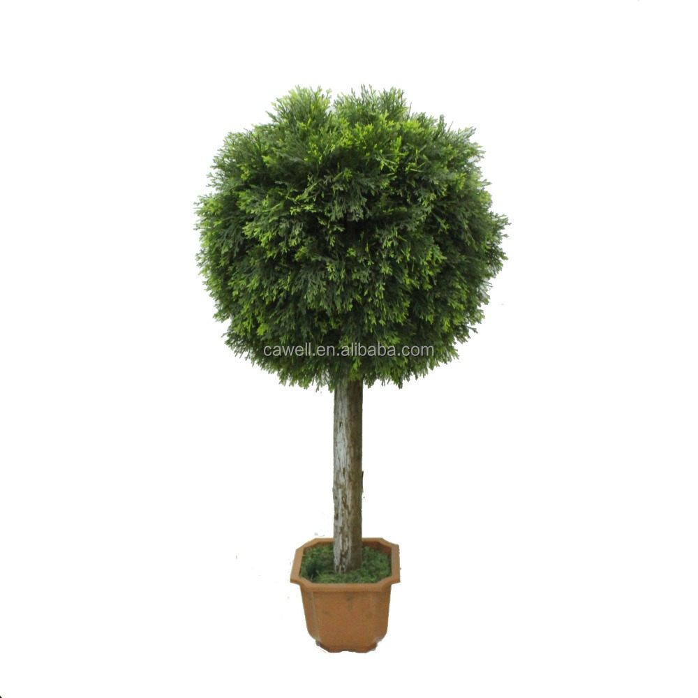 Artificial Topiary Boxwood Ball Artificial Tree Artificial Plant Plastic Trees Plastic Planting Pot Size 20 Cm Plastic Trees