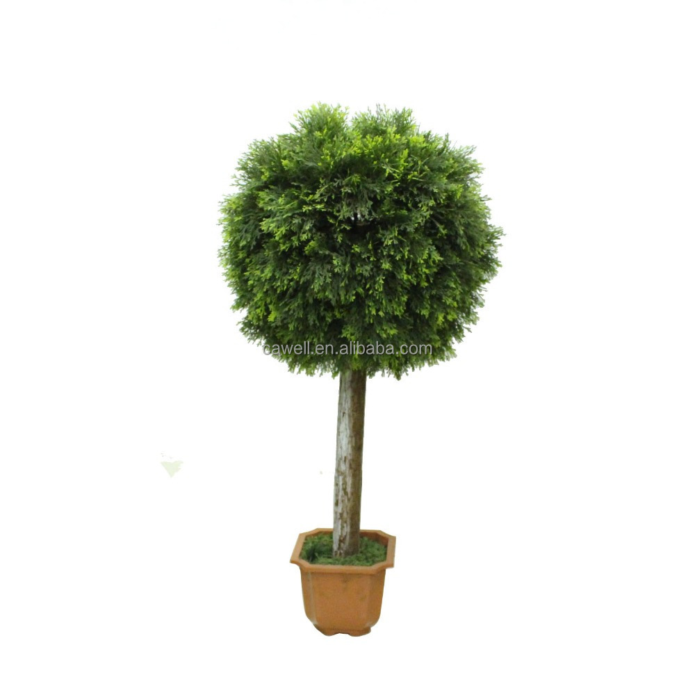 Artificial Topiary Boxwood Ball Artificial Tree Artificial Plant Plastic Trees Plastic Planting Pot Size 20 Cm Plastic Trees