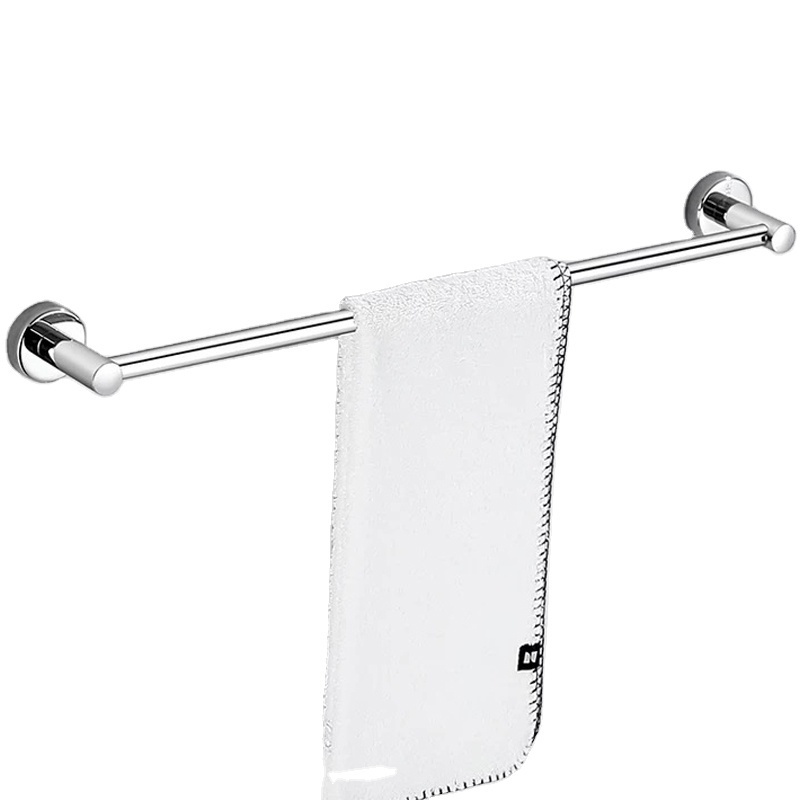 Stainless steel round single bar towel rack simple towel bar 24 inch towel rack