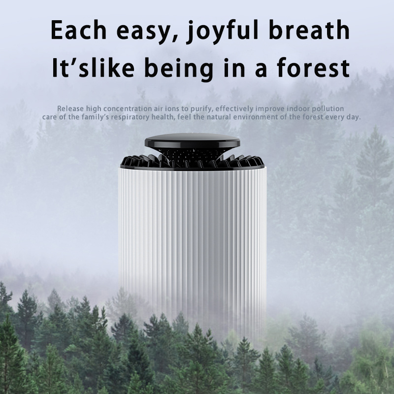 The new 2-in-1 air purifier table lamp purifier with formaldehyde and smoke removal