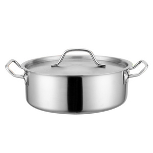 Restaurant equipment metal soup pot stainless steel two-flavor hot pot or casserole