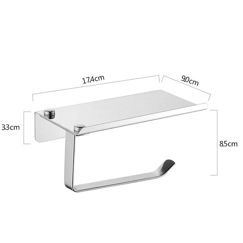 304 stainless steel anti-rust toilet paper holder mirror toilet paper holder toilet paper holder