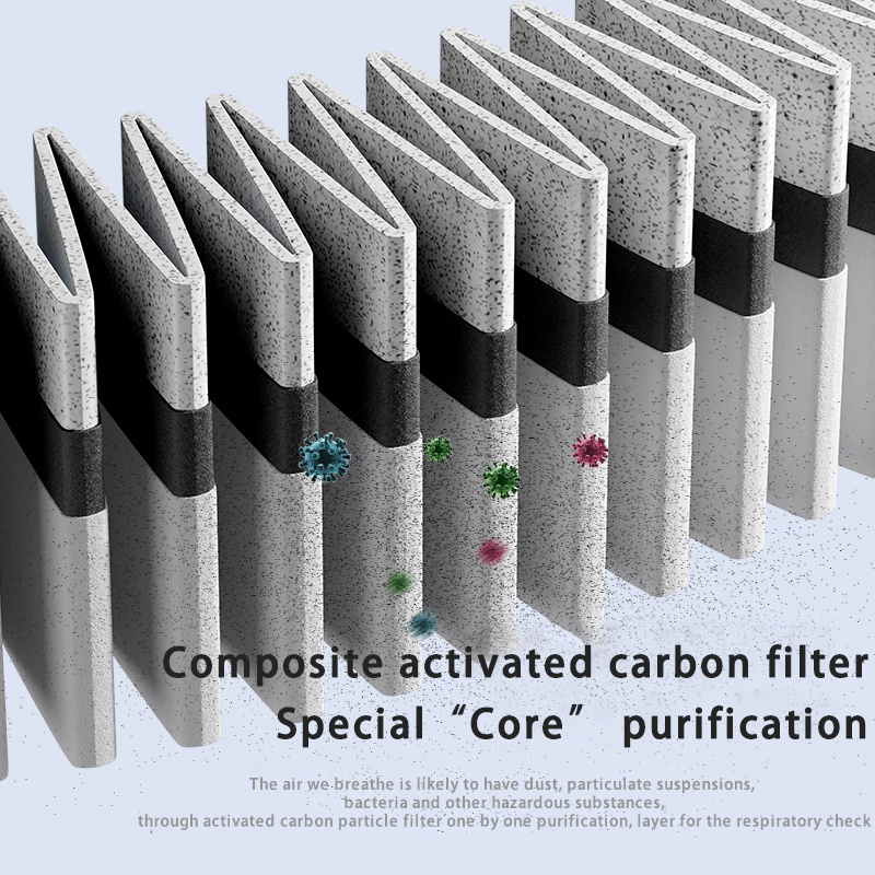 The new 2-in-1 air purifier table lamp purifier with formaldehyde and smoke removal