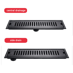 SS304 300*100mm outlet 50mm stainless steel Linear outdoor long shower floor drain