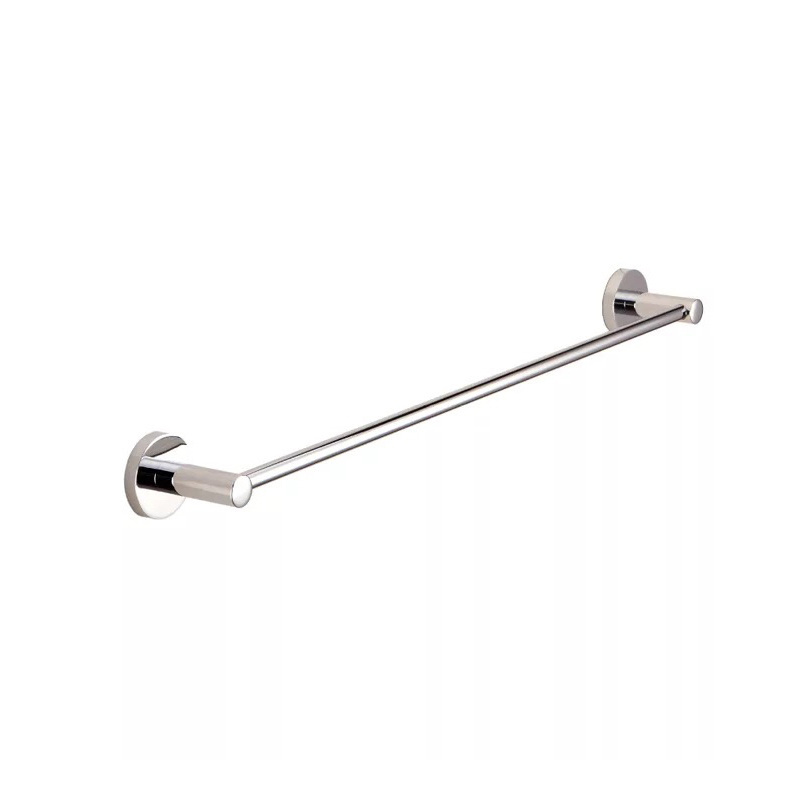 Stainless steel round single bar towel rack simple towel bar 24 inch towel rack