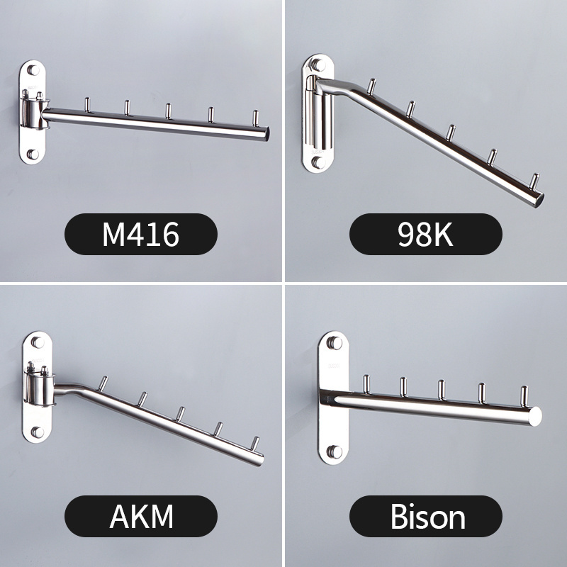 Straight design of household wall-mounted stainless steel practical clothes rail fixing rod