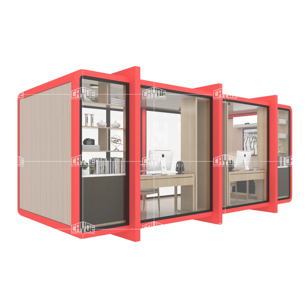 Aluminum bungalow container houses kit prefabricated mobile houses glass beach houses