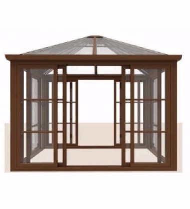 aluminum glass house terrace roof winter garden sunroom kits