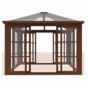 aluminum glass house terrace roof winter garden sunroom kits