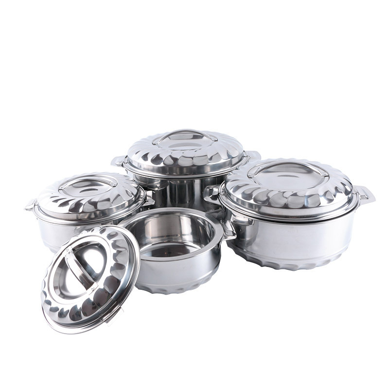 Stainless Steel Food Keep Warm Container Casserole 4 Pcs Sets Insulated Food Warmer Casserole Food Container