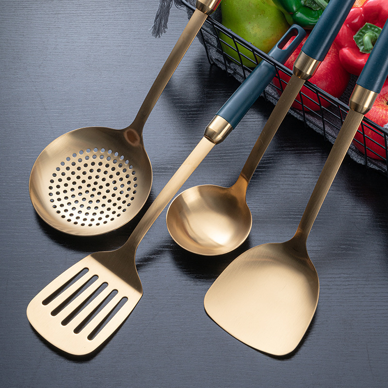 kitchen tools set cooking utensils Stainless Steel Soup Skimmer Cooking Spoon Kitchen Utensil Set