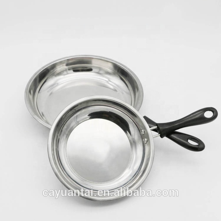 High Quality Skillet Round Non Stick Stainless Steel Fry Pan