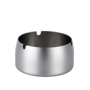 custom logo smokeless silver 3 size cigar Stainless Steel Metal Ashtray Hot Sales