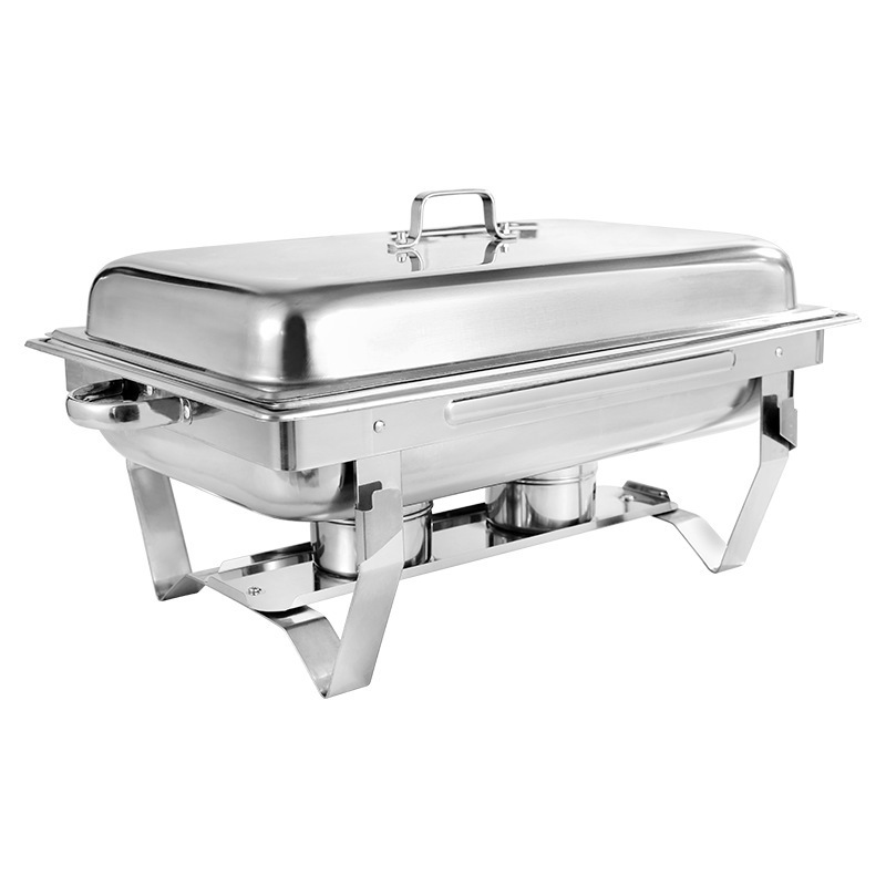 Cheap Detachable Folding Hotel Restaurant Buffet Chafing Dish Alcohol Heating Hot Pot keep warm for hotel buffet