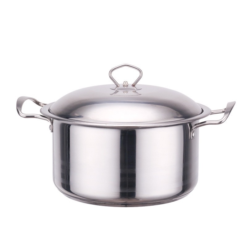 Heavy Kitchenware Set Big Capacity 22CM-40CM Stainless Steel 3PCS Cookware Set Cooking Stock Pots