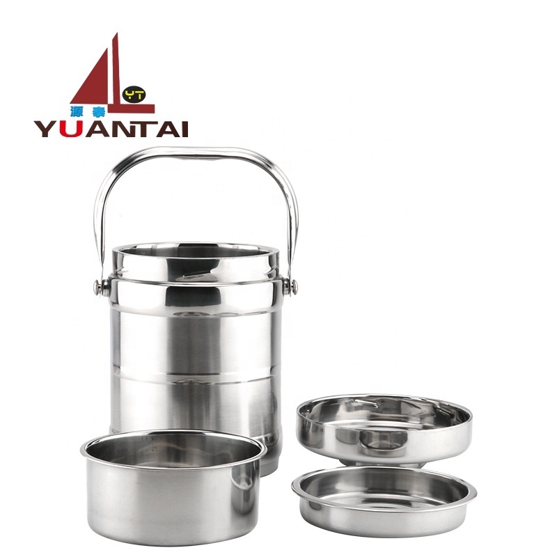 Stainless steel double wall food carrier insulation lunch box lunch box steel soup container