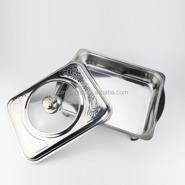 newest designed stainless steel hot pot buffet pot shabu cooking pot wholesale