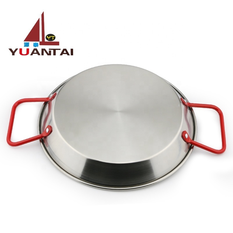 New product stainless steel hot pot seafood pot multi-function kitchen paella pan