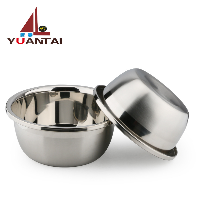 wholesale serving bowl set stainless steel rice bowl stainless steel mixing basin salad bowls