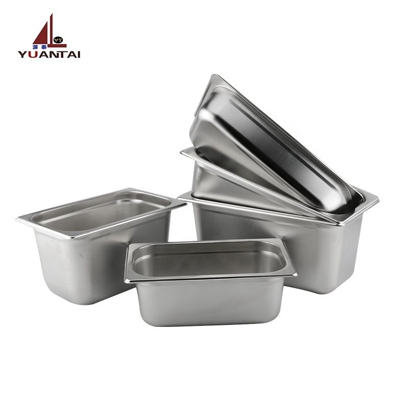 stainless steel Factory Price ice cream European style food containers GN pan