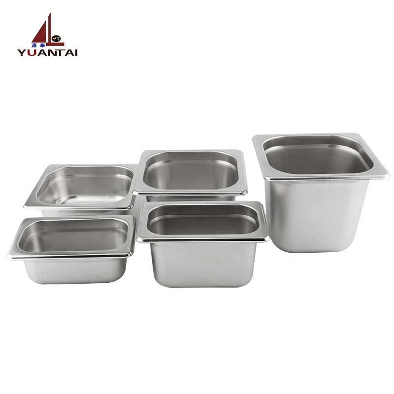 stainless steel Factory Price ice cream European style food containers GN pan