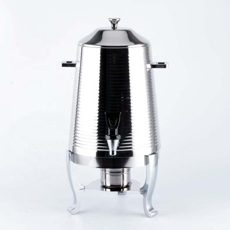 Hotel Stainless Steel Screw thread Drink Dispensers13L Hot Tea Coffee Restaurant Large Capacity Coffee Warmer Dispenser