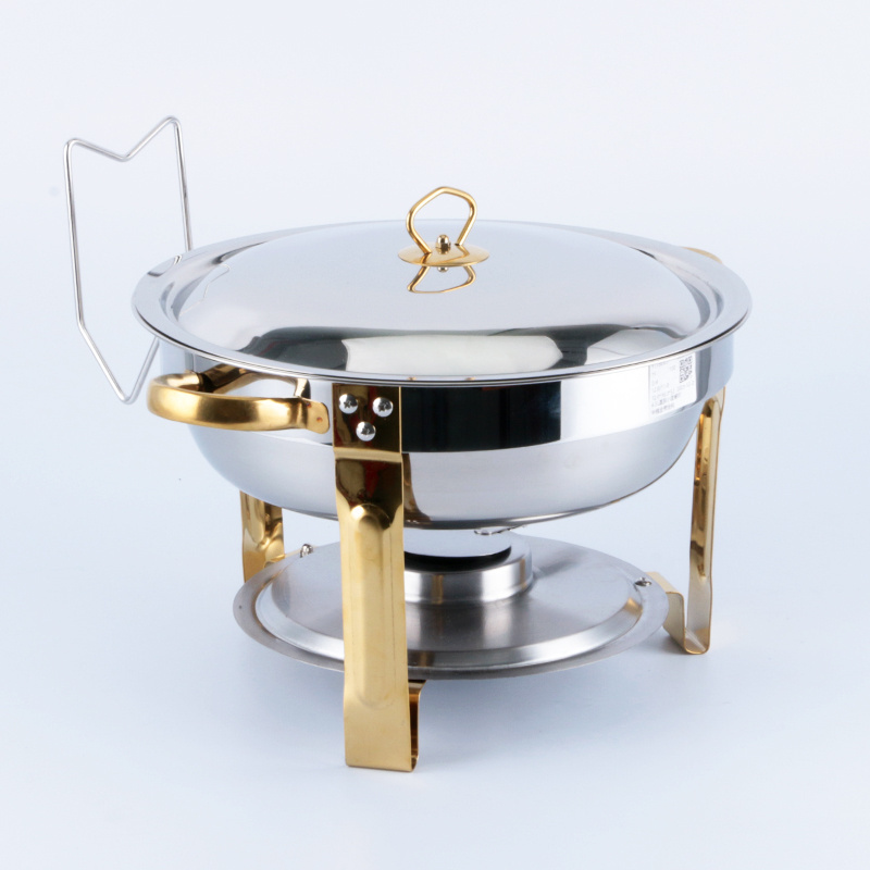 Catering Stainless Steel Round Warmers Sets Chafing Dish Buffet Set