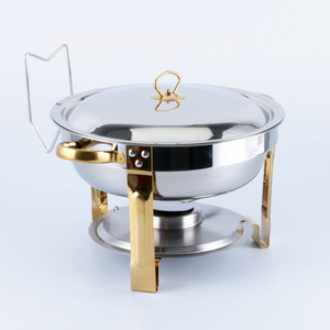 Catering Stainless Steel Round Warmers Sets Chafing Dish Buffet Set