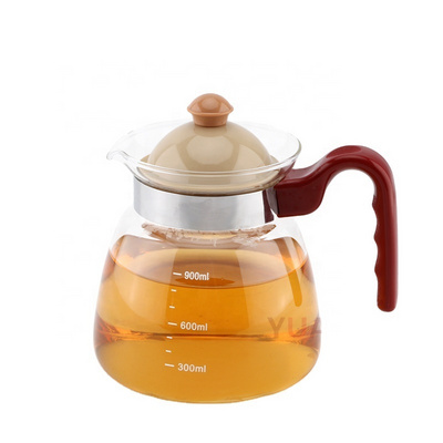 1000/1200ml Tea Kettle And Tea Pot Glass Teapot With Lid Tea Stovetop Safe Glass Teapot