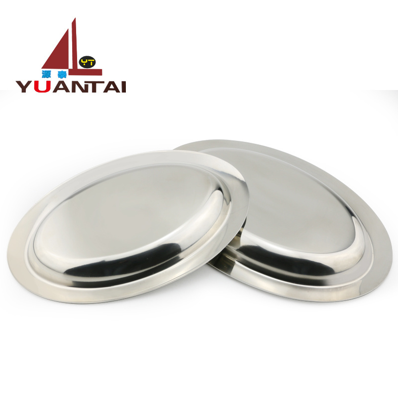 hotel used stainless steel food round dish wholesale dinner plates catering dinner plates