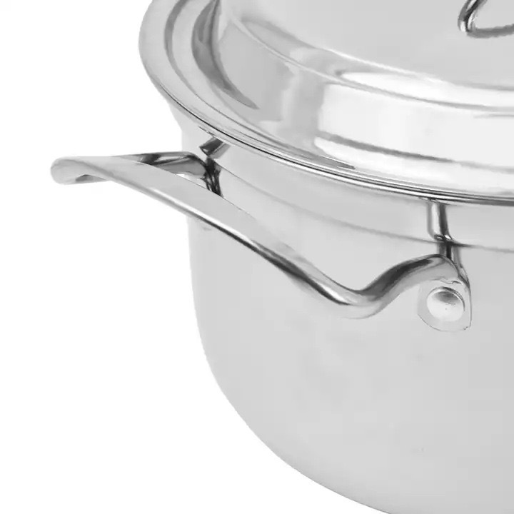 Heavy Kitchenware Set Big Capacity 22CM-40CM Stainless Steel 3PCS Cookware Set Cooking Stock Pots