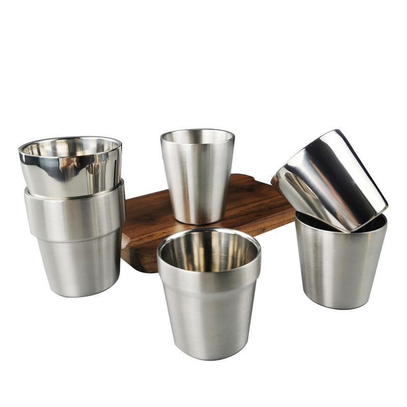 304 stainless steel travel coffee and tea cup camping kindergarten office and canteen mug