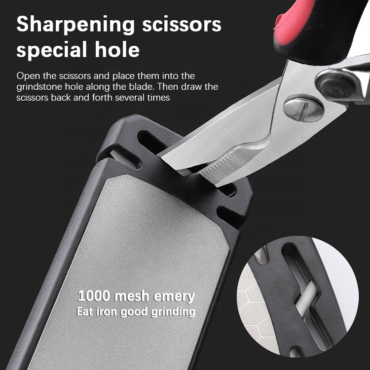 New Hot Sale Kitchen Diamond 400#/1000# Grit Manual Knife Grinder Sharpen Tool Knife Sharpener Stone