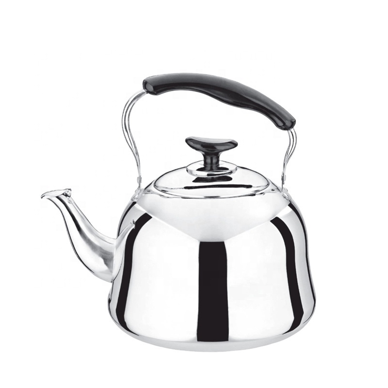 Classical Stainless Steel Tea Kettle Whistling Water Kettle Metal Boiling Tea Pots