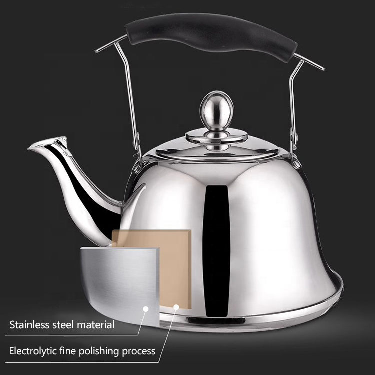 Creative Design Hotel Restaurant Large Capacity 3 Litres Tea Pot Stainless Steel Coffee Water Tea Kettle For Stovetop